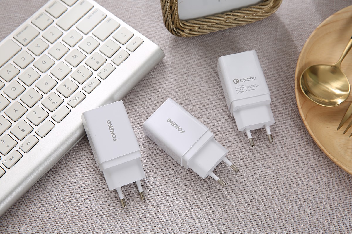 Incarcator retea Foneng- USB-18W-3A Alb - 2 | YEO